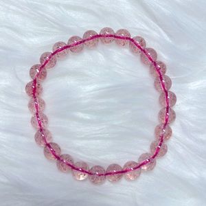 Free Strawberry crystal bracelet with any purchase